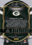 2020 Jordan Love Panini Select CONCOURSE LIGHT BLUE PRIZM DIE-CUT ROOKIE RC #47 Green Bay Packers