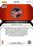 2026 Sophie Cunningham Panini THE NATIONAL VIP BLUE ICE PRIZM 17/75 #SC Indiana Fever