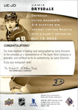 2022-23 Jamie Drysdale Upper Deck Ultimate ULTIMATE EMBLEMS AUTOGRAPH AUTO #UE-JD Anaheim Ducks