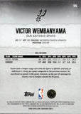 2025-26 Victor Wembanyama Topps Signature Class YELLOW PANDORA #55 San Antonio Spurs