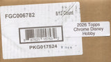 2026 Topps Chrome Disney Hobby, 8 Box Case *RELEASES 6/17*