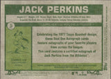 2026 Jack Perkins Topps Heritage REAL ONE AUTOGRAPH ROOKIE AUTO RC #ROA-JP Oakland A's