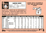 2018 Aaron Judge Topps Heritage ALL-STAR ROOKIE CUP #25 New York Yankees 4