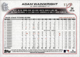 2022 Adam Wainwright Topps SERIES ONE VINTAGE STOCK 93/99 #34 St. Louis Cardinals