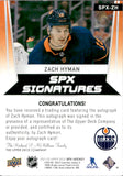 2021-22 Zach Hyman Upper Deck SPx SPX SIGNATURES AUTO 1/15 AUTOGRAPH #SPX-ZH Edmonton Oilers