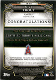 2016 Mike Trout Topps Tribute GREEN RELIC 26/99 JERSEY #TR-MT Anaheim Angels