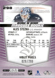 2024-25 Ales Stezka OPC Platinum MARQUEE ROOKIE VIOLET PIXELS 29/299 RC #298 Seattle Kraken