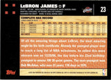 2007-08 LeBron James Topps #23 Cleveland Cavaliers