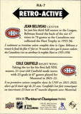 2024-25 Jean Beliveau Cole Caufield Upper Deck Parkhurst Champions RETRO-ACTIVE #RA-7 Montreal Canadiens