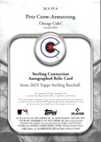 2025 Pete Crow-Armstrong Topps Sterling STERLING CONNECTION AUTOGRAPH RELIC 20/25 GAME-USED MEMORABILIA JERSEY AUTO #SCA-PCA Chicago Cubs