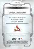 2019 Luken Baker Bowman Sterling Prospect AUTOGRAPH GOLD 47/50 AUTO #BSPA-BSI St. Louis Cardinals