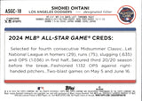 2024 Shohei Ohtani Topps Chrome ALL-STAR GAME REFRACTOR #ASGC-18 Los Angeles Dodgers