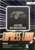 2023-24 Victor Wembanyama Panini Donruss Optic EXPRESS LANE PURPLE PRIZM ROOKIE RC #8 San Antonio Spurs