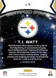2024 T.J. Watt Panini Certified CERTIFIED STARS RED MIRROR 1/99 #19 Pittsburgh Steelers