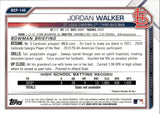 2021 Jordan Walker Bowman CHROME PROSPECT SAPPHIRE REFRACTOR #BCP-146 St. Louis Cardinals