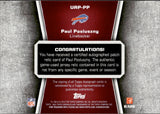 2010 Paul Posluszny Topps Unrivaled AUTOGRAPH PATCH RED 1/10 AUTO #UAP-PP Buffalo Bills