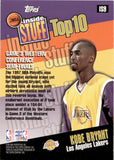 1997-98 Kobe Bryant Topps INSIDE STUFF TOP 10 #IS9 Los Angeles Lakers
