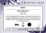 2025-26 Ace Bailey Bowman Chrome CRYSTALIZED ROOKIE RC SP! #CNB-5 Utah Jazz