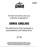 2025 Chris Chelios Leaf Metal Hockey Legends AUTOGRAPH 2/10 AUTO #LO-CC1 Chicago Blackhawks