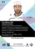 2024-25 Tom Wilson Upper Deck Allure RED RAINBOW AUTO AUTOGRAPH #23 Washington Capitals