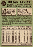 1967 Julian Javier Topps #226 St. Louis Cardinals