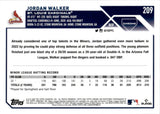 2023 Jordan Walker Topps Chrome BLUE REFRACTOR ROOKIE 133/150 RC #209 St. Louis Cardinals