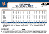 2025 Jesse Winker Topps Chrome AQUA WAVE REFRACTOR AUTO 142/199 AUTOGRAPH #AC-JW New York Mets