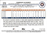 2024 Yordan Alvarez Topps SERIES TWO MOTHER'S DAY PINK 15/50 #273 Houston Astros