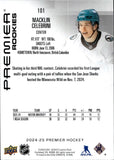 2024-25 Macklin Celebrini Upper Deck Premier ROOKIE 144/399 RC #101 San Jose Sharks