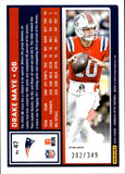 2025 Drake Maye Panini Donruss Optic AQUA PRIZM 202/349 #47 New England Patriots