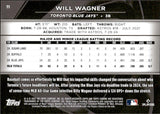 2025 Will Wagner Topps Chrome Black ROSE GOLD WAVE REFRACTOR ROOKIE 2/15 RC #71 Toronto Blue Jays