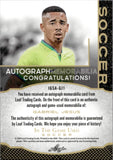 2024 Gabriel Jesus Leaf In The Game Used AUTOGRAPH MEMORABILIA 4/4 AUTO JERSEY #IGSA-GJ1 ARSENAL