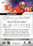 2023-24 Dustin Wolf Upper Deck Series 1 YOUNG GUNS ROOKIE RC #210 Calgary Flames