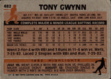 1983 Tony Gwynn Topps ROOKIE RC #482 San Diego Padres *CREASING & CORNER WEAR*
