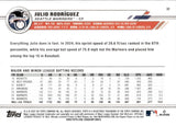 2025 Julio Rodriguez Topps ALL-STAR GAME GOLD FOIL 14/50 #32 Seattle Mariners