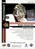 2022-23 Mads Sogaard Upper Deck Parkhurst Champions ROOKIE AUTOGRAPH AUTO RC #268 Ottawa Senators