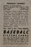 1952 Peanuts Lowrey Bowman #102 St. Louis Cardinals BV$15