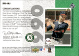 2002 David Justice Upper Deck Authentics RETRO STAR ROOKIE GAME JERSEY #SR-DJ Oakland A's