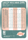 1988-89 Kareem Abdul-Jabbar Fleer #64 Los Angeles Lakers