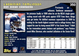 2001 LaDainian Tomlinson Topps ROOKIE RC #350 San Diego Chargers