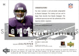 2001 Daunte Culpepper Upper Deck SP Authentic SIGN OF THE TIMES AUTOGRAPH AUTO #DC Minnesota Vikings