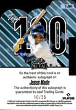 2025 Jesus Made Leaf Metal TOP 100 PRISMATIC BLUE AUTOGRAPH 10/25 AUTO #T-JM1 Milwaukee Brewers