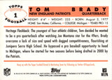 2015 Tom Brady Topps Heritage #1 New England Patriots