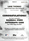 2024 Lane Thomas Topps BASEBALL STARS AUTOGRAPH 89/199 AUTO #BSA2-LT Washington Nationals