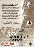 2009 Brian Orakpo Upper Deck SPx ROOKIE SIGNATURES AUTOGRAPH 187/299 RC AUTO #124 Washington Redskins