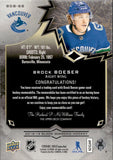 2018-19 Brock Boeser Upper Deck Black Diamond RELICS 30/50 GAME-USED PATCH #BDB-BB Vancouver Canucks