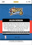 2024-25 Allen Iverson Panini Revolution LEGENDS PINK STORM 9/20 #163 Philadelphia 76ers