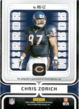 2024 Chris Zorich Panini Certified MIRROR SIGNATURES SILVER AUTOGRAPH 86/199 AUTO #MS-CZ Chicago Bears