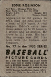 1952 Eddie Robinson Bowman #77 Chicago White Sox 2 BV$15