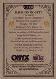 2022 Kayshon Boutte Onyx Authenticated GREEN INK AUTOGRAPH ROOKIE AUTO RC /50 #CAKB LSU Tigers New England Patriots